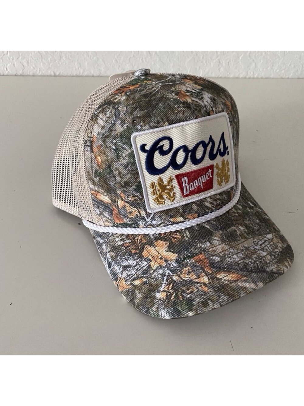 Coors Banquet Camo Mesh SnapBack Adjustable Hat Cap Camouflage NEW